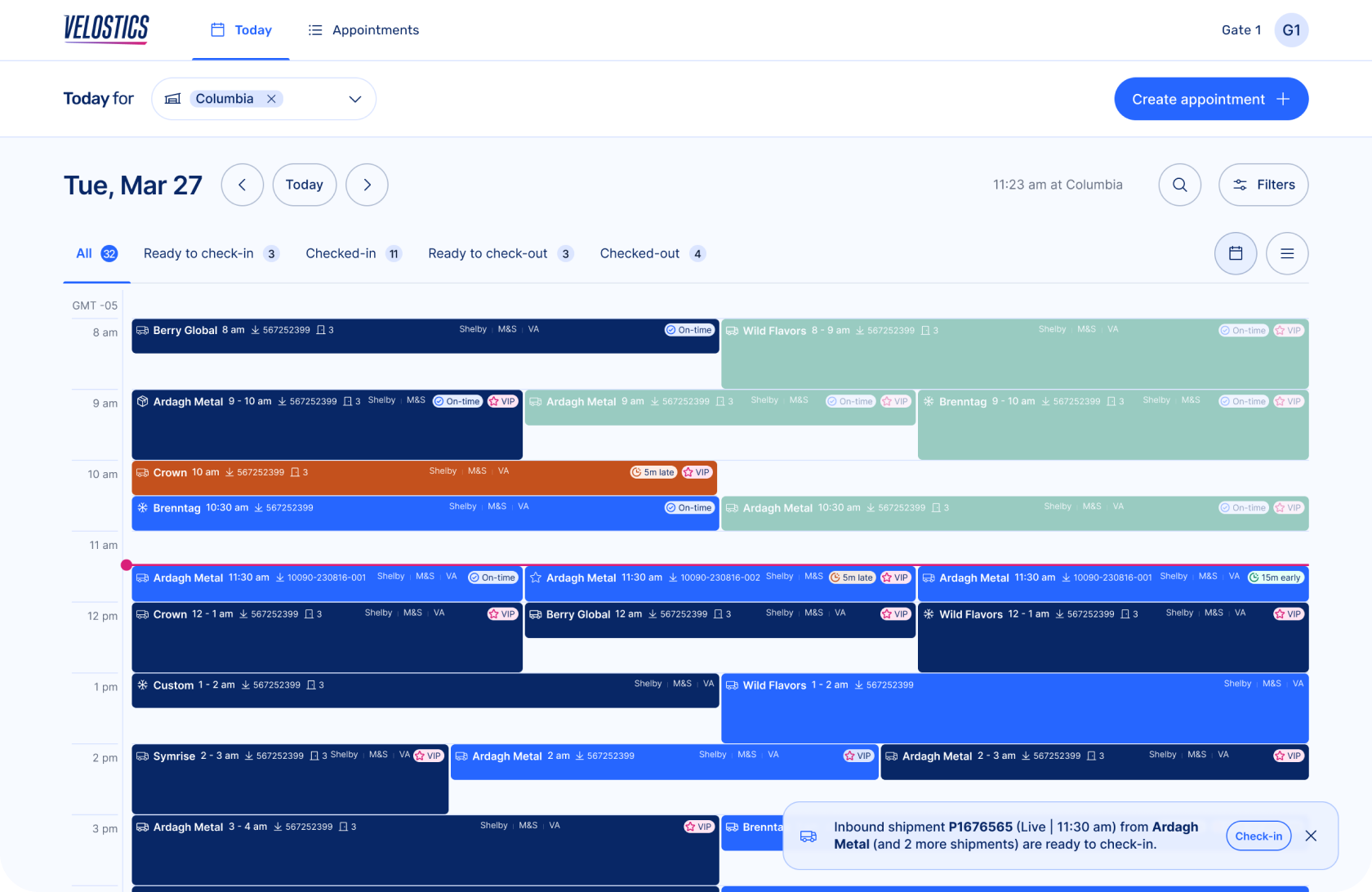 Dock Scheduling Software
