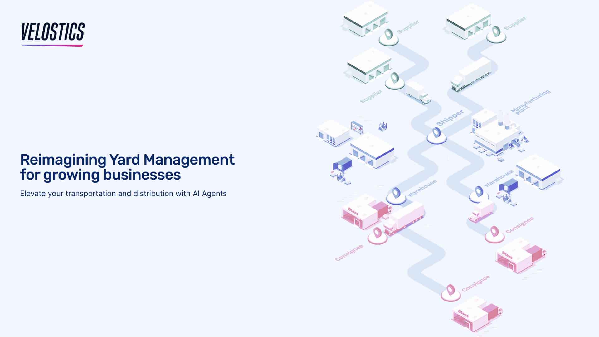 AI-Enabled Yard Management Solutions Optimize Your Supply Chain Velostics logo